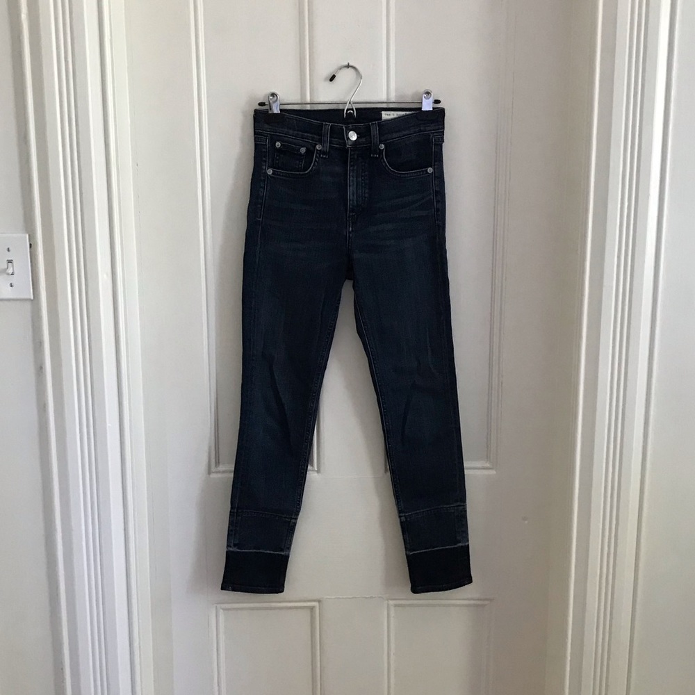 Rag and Bone high rise ankle skinnies
